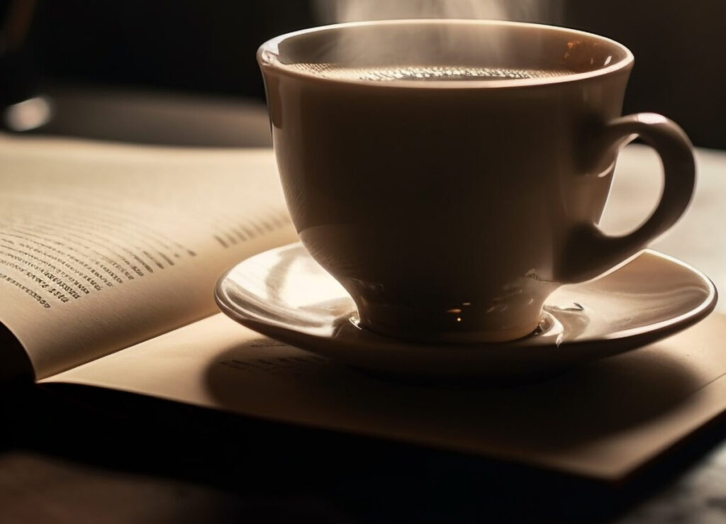 hot drink on wooden table, perfect relaxation generated by ai hot drink on wooden table, perfect relaxation generated by ai